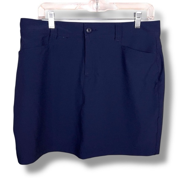 Size 10 Eddie Bauer Navy Blue Skort Outdoor Golf Tennis Athletic Activewear - Picture 1 of 11